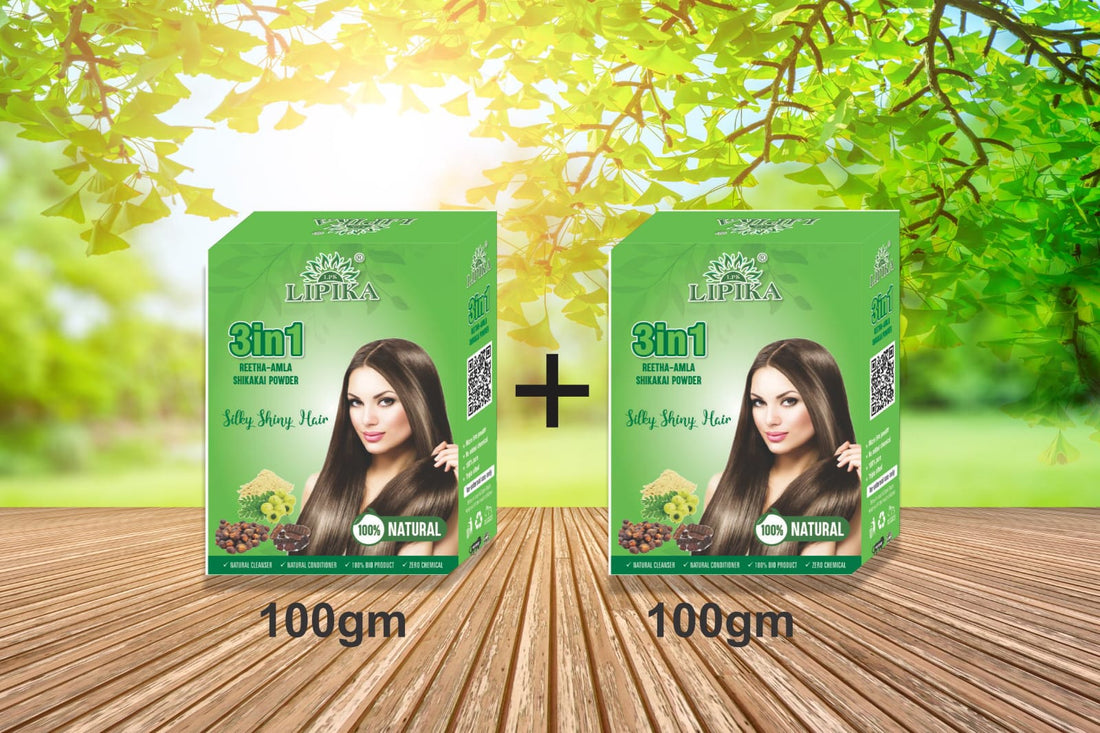 3-in-1 Herbal Remedy Powder for Strong & Healthy Hair – 200 gm Family Pack (₹299)